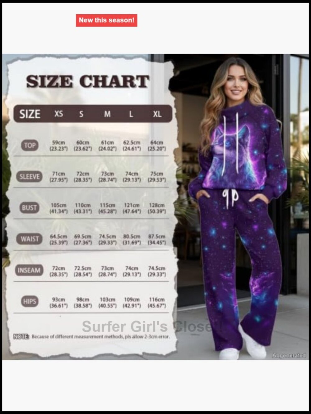 Women Tracksuit 2 Piece Hoodies and Wide Leg Pants with Pockets - Picture 7 of 7
